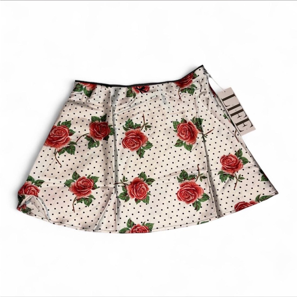 Rose Polka Dot Skirt